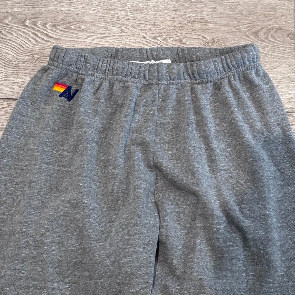 Aviator Nation Sweatshirt Sweatpants Set Womens Medium Gray Bolt Lounge Casual - Picture 9 of 14